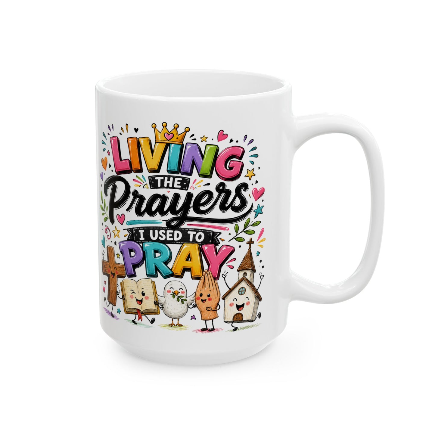 Living Prayers Pray Mug | Ceramic Coffee Tea Cup