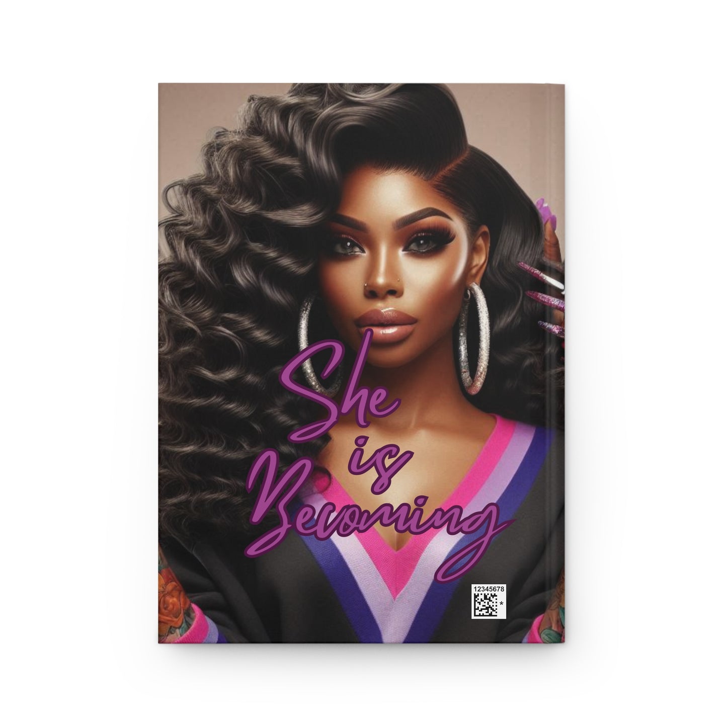 Hardcover Journal – "She Is Becoming" Inspirational Christian Notebook