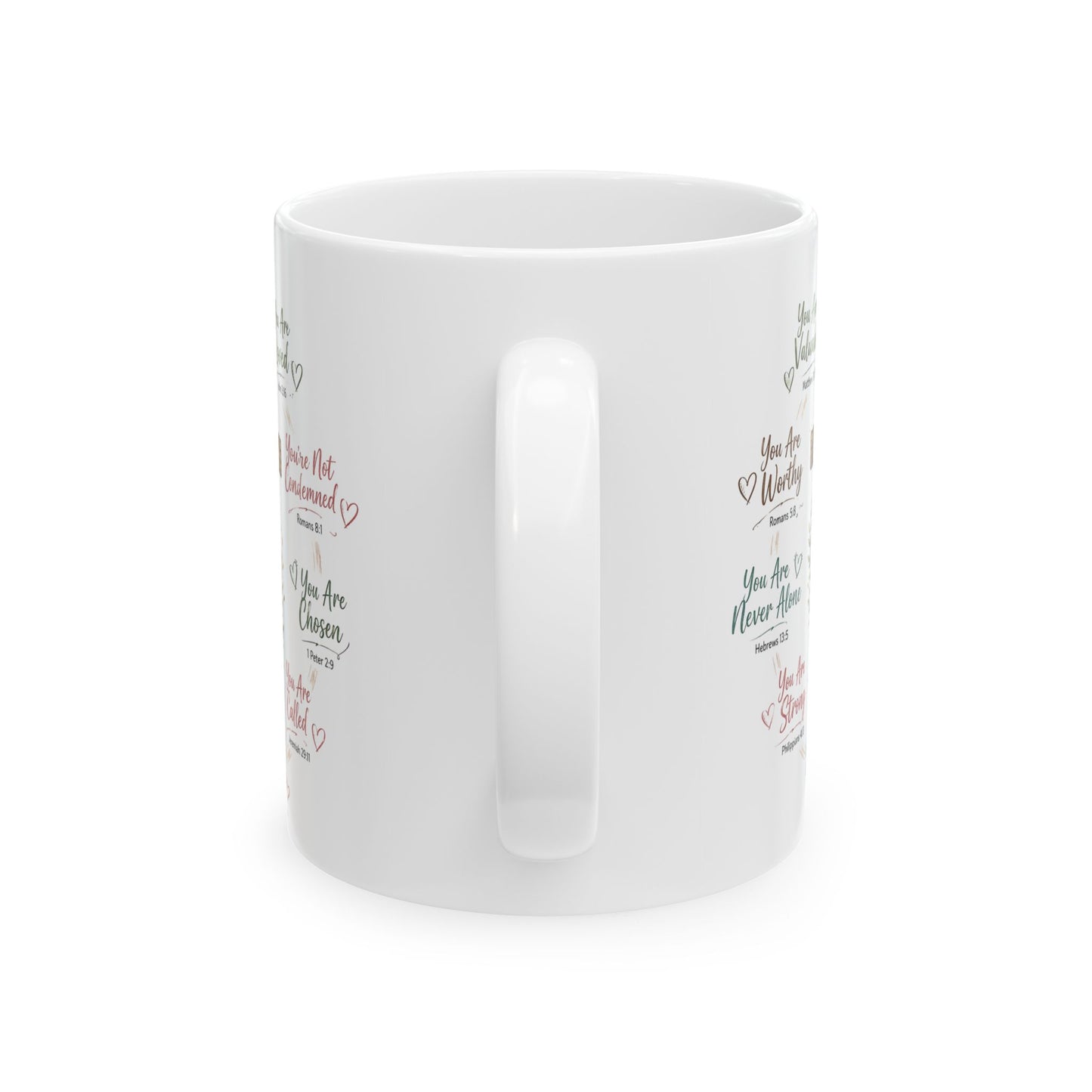 Encouraging Scripture Quotes Mug | Religious Inspirational Ceramic Mug