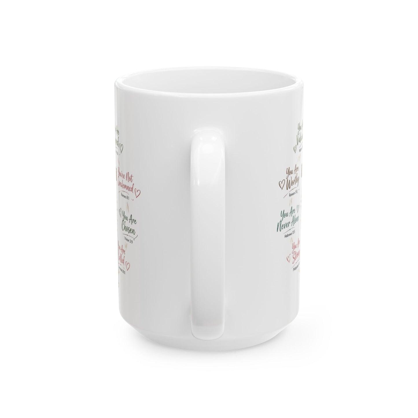Encouraging Scripture Quotes Mug | Religious Inspirational Ceramic Mug