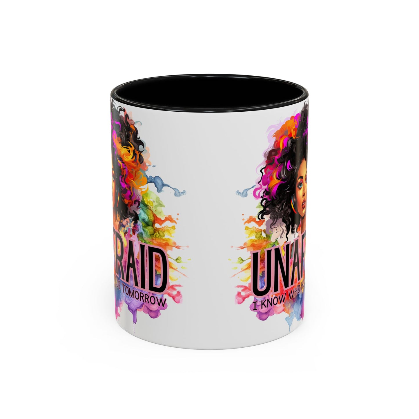 Unafraid Coffee Mug — Inspirational Afrocentric Art Accent Mug (11/15oz)