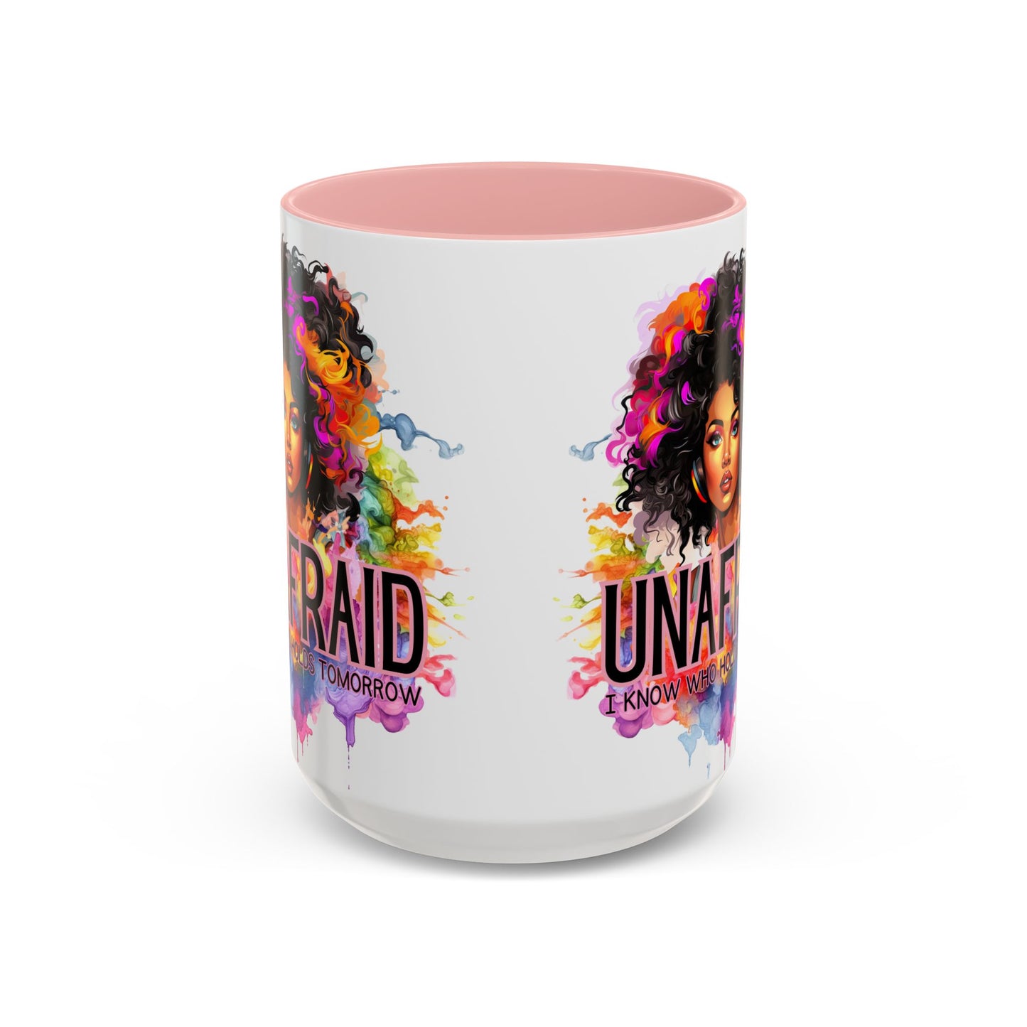 Unafraid Coffee Mug — Inspirational Afrocentric Art Accent Mug (11/15oz)