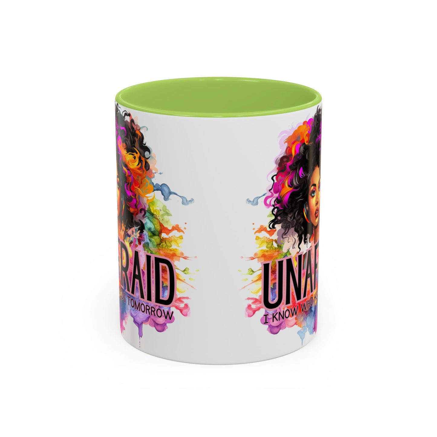 Unafraid Coffee Mug — Inspirational Afrocentric Art Accent Mug (11/15oz)