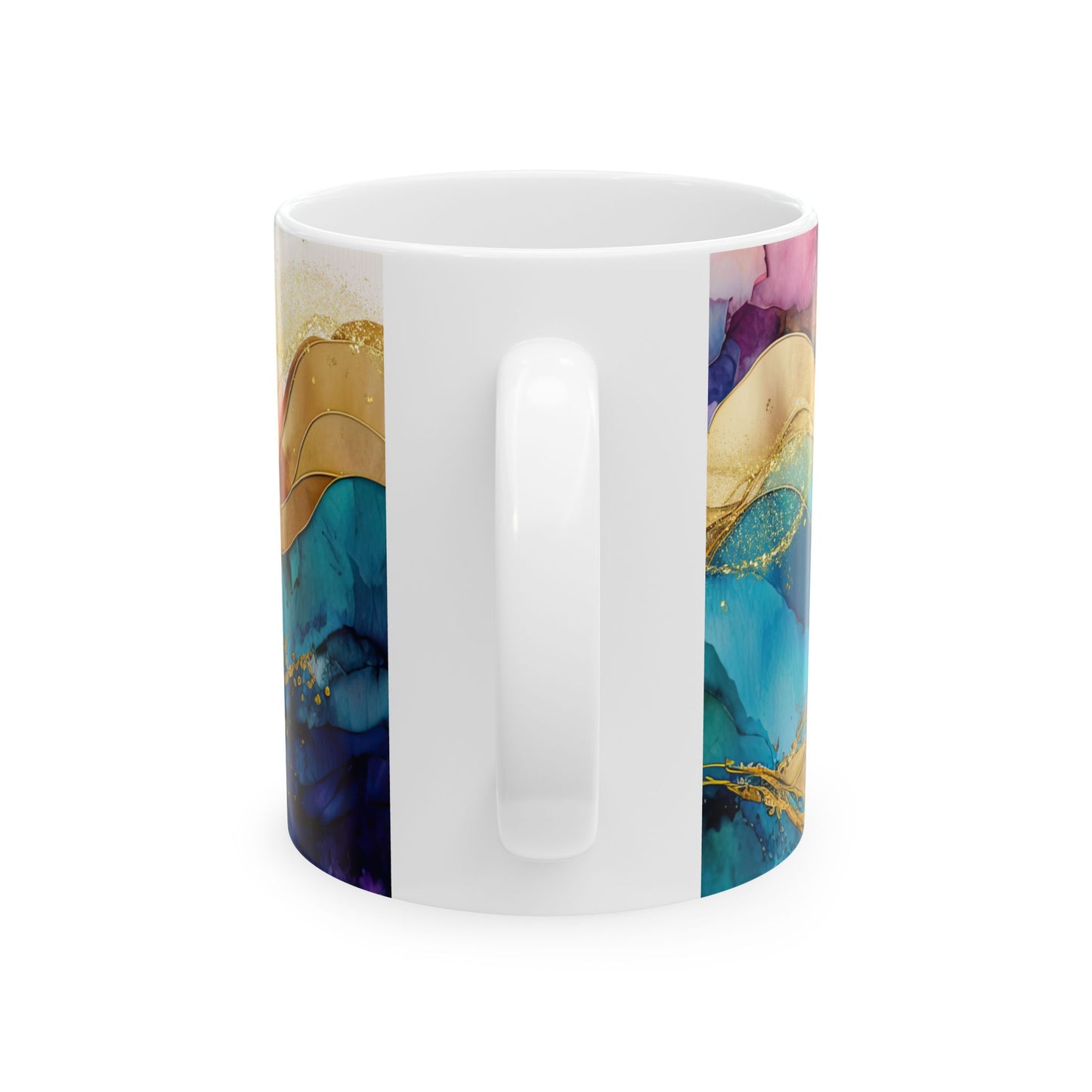 Inspirational Ceramic Mug — “Greater is He” Bible Verse Coffee Cup (11oz/15oz)