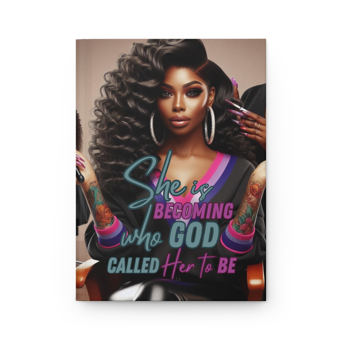 Hardcover Journal – "She Is Becoming" Inspirational Christian Notebook