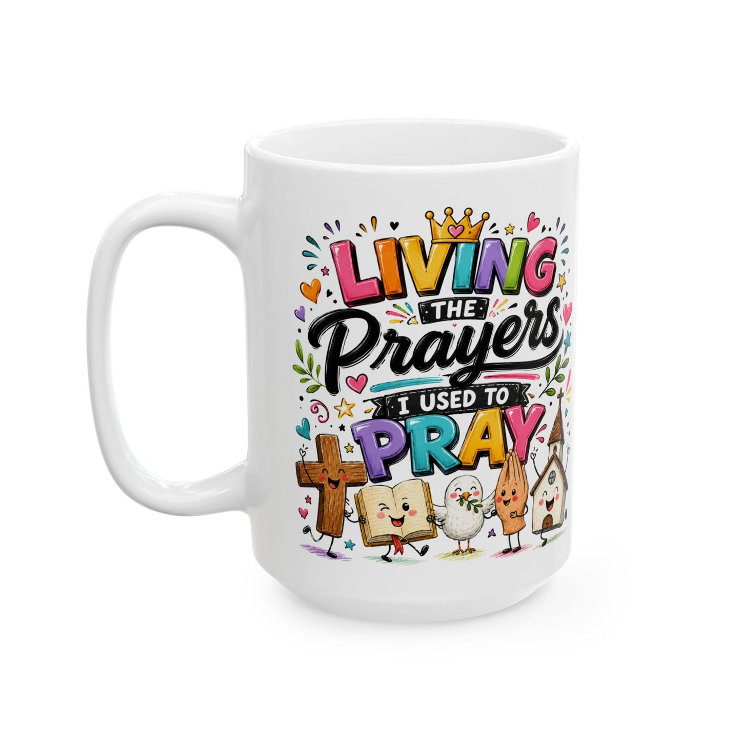 Living Prayers Pray Mug | Ceramic Coffee Tea Cup