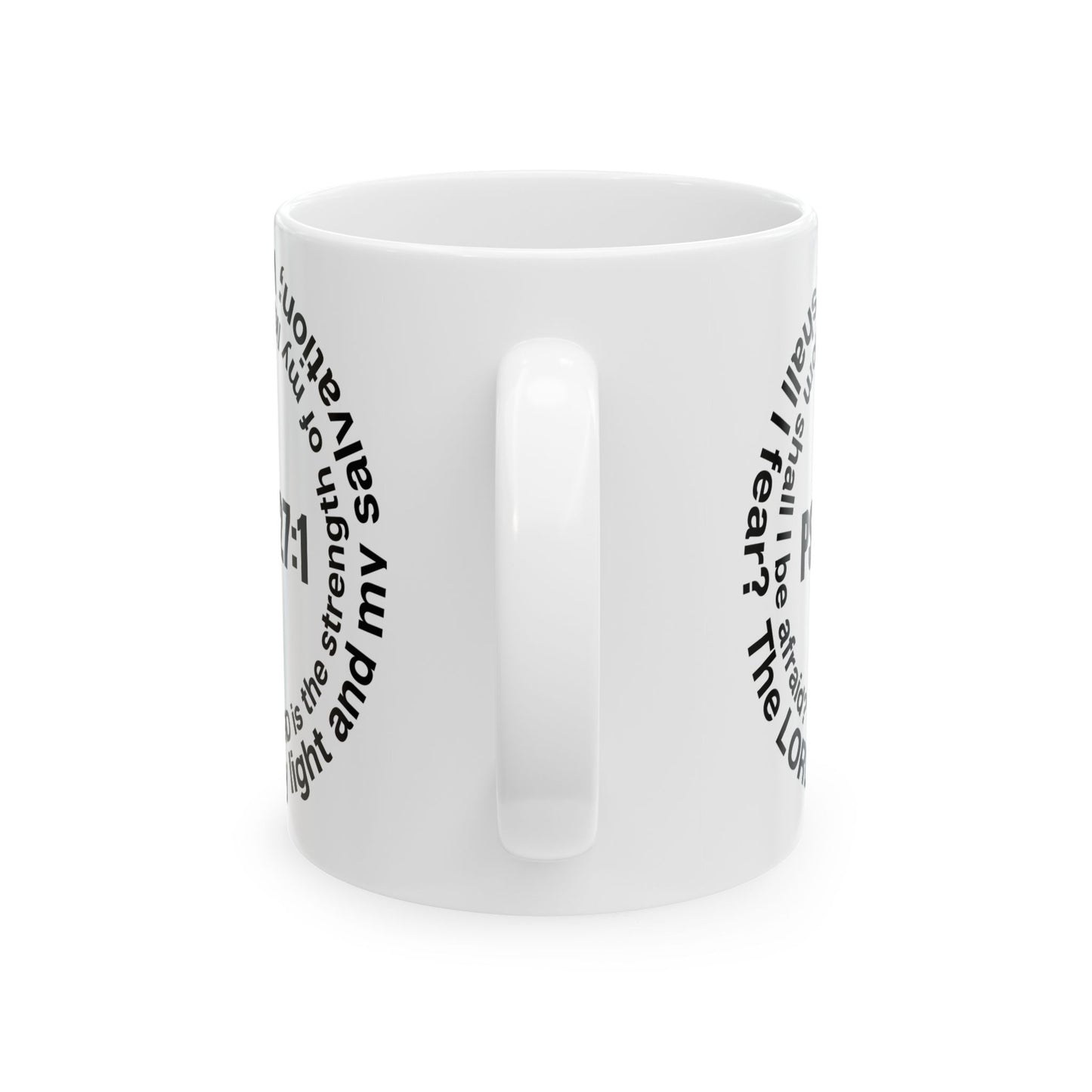 Psalm 27:1 Ceramic Mug – Inspirational Scripture Coffee Cup (11oz/15oz)