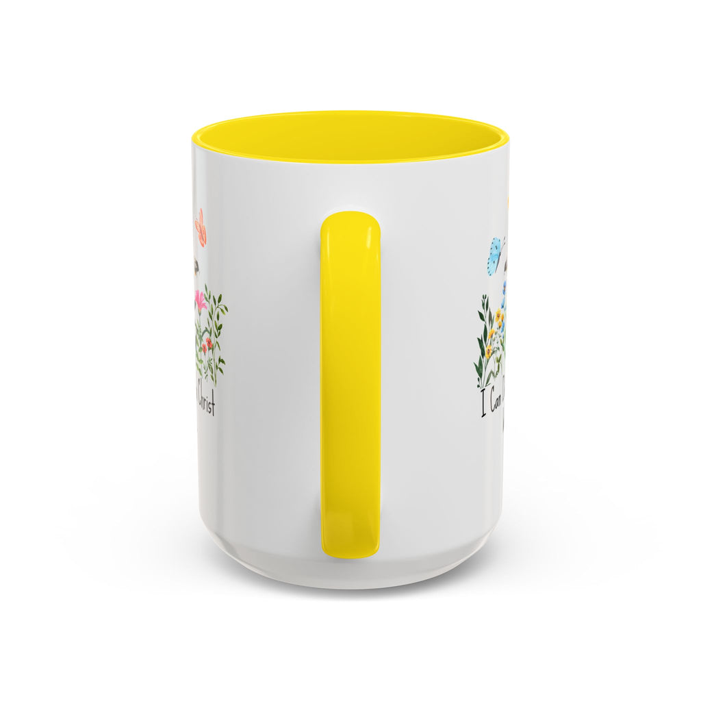Inspirational Floral Coffee Mug — "I Can Do All Things Through Christ" Philippians 4:13