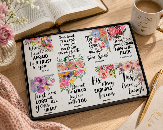 Digital Scripture Cards - Printable Bible Verses for Home Printing.