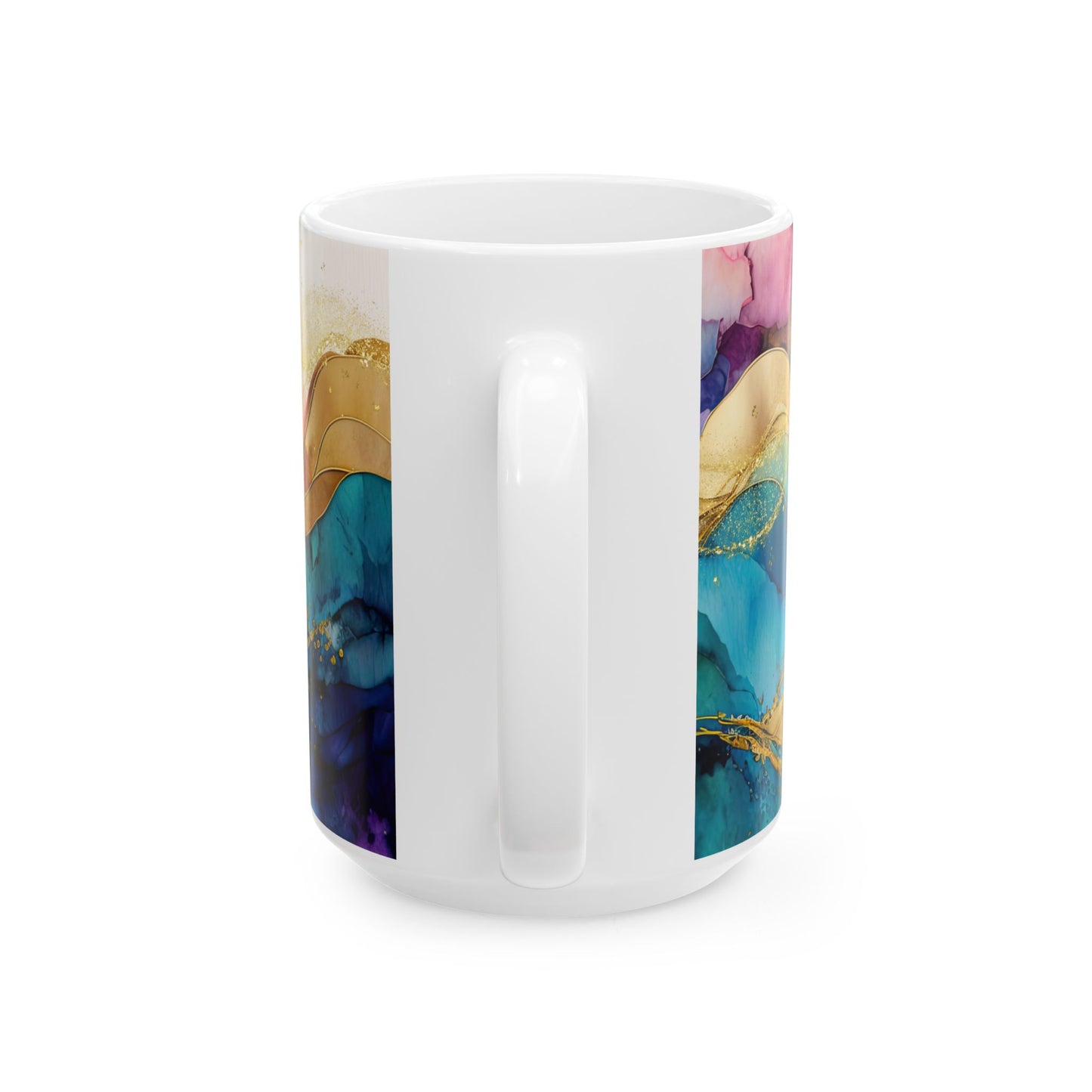 Inspirational Ceramic Mug — “Greater is He” Bible Verse Coffee Cup (11oz/15oz)
