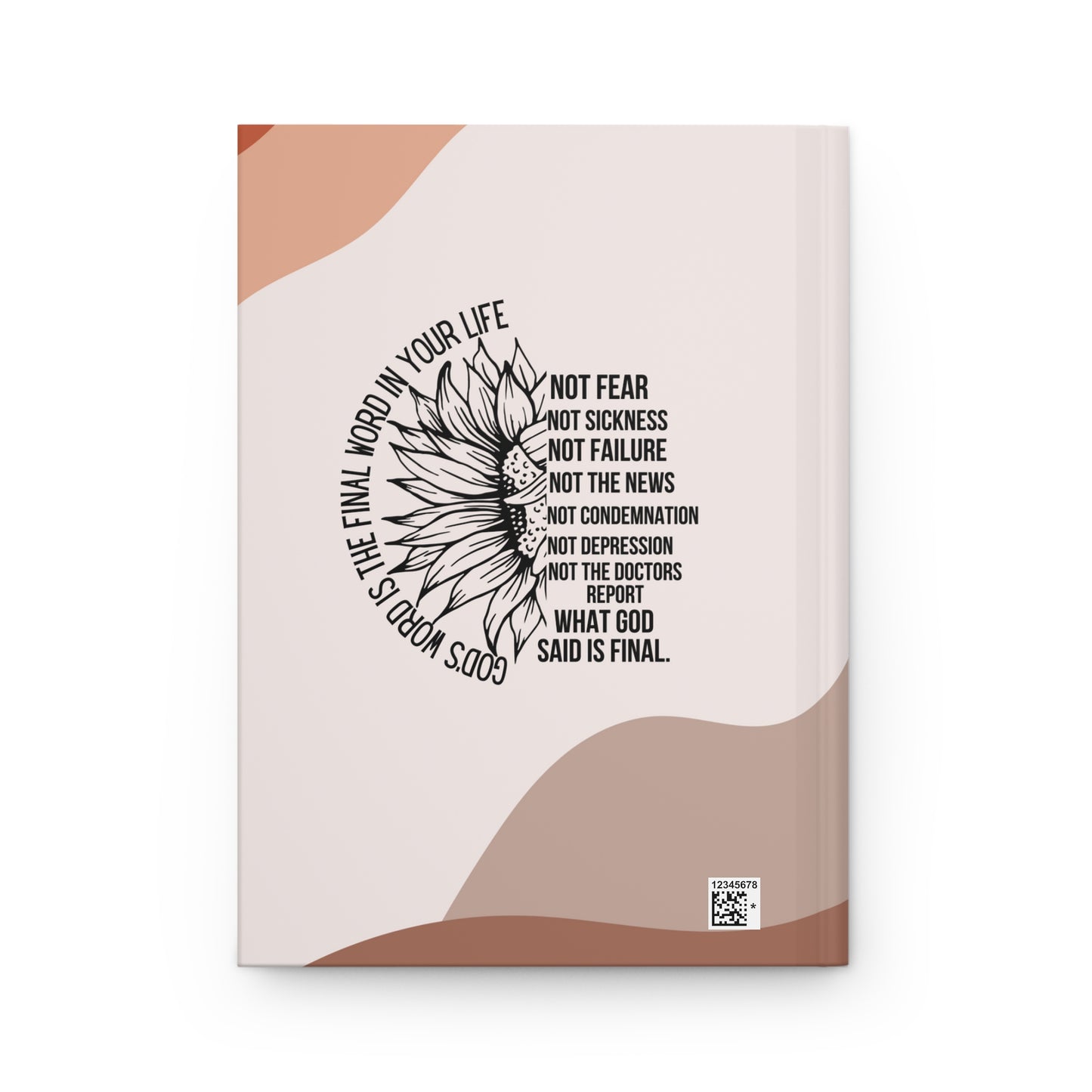 Spiritual Journal — "Never Be Lacking in Zeal" Bible Verse Hardcover