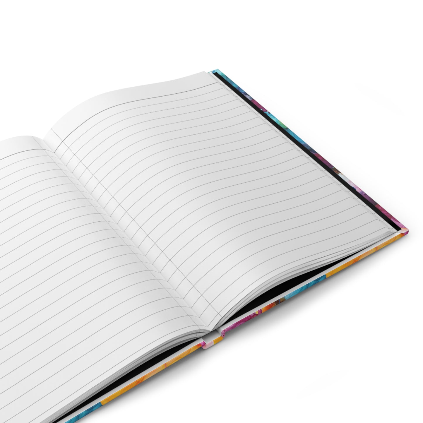 Christian Hardcover Journal — "Jesus Fills My Cup" Psalm 23:5 Floral Coffee Cup Notebook