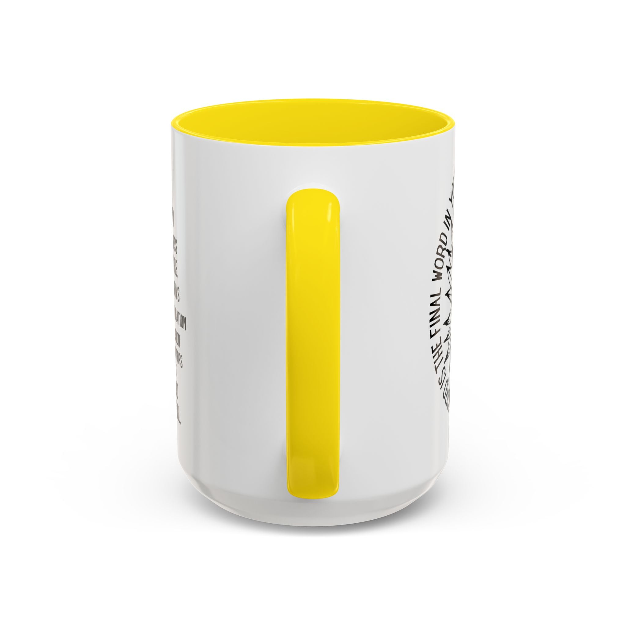 Inspirational Faith Coffee Mug — "Not Fear, Not Sickness" Sunflower Scripture Accent