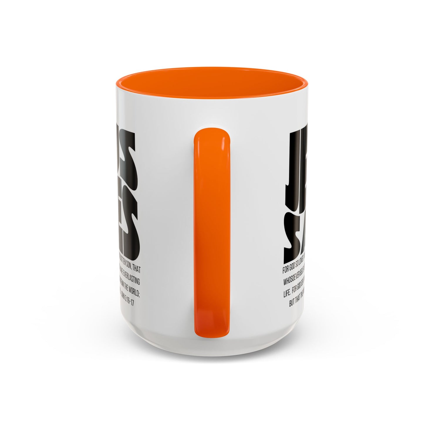 Jesus Saves Coffee Mug — 'Good News' Scripture Accent Mug (11/15 oz)