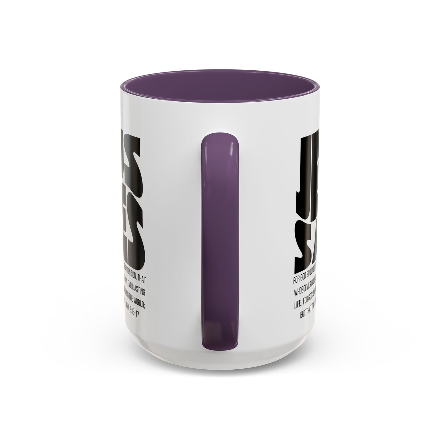 Jesus Saves Coffee Mug — 'Good News' Scripture Accent Mug (11/15 oz)