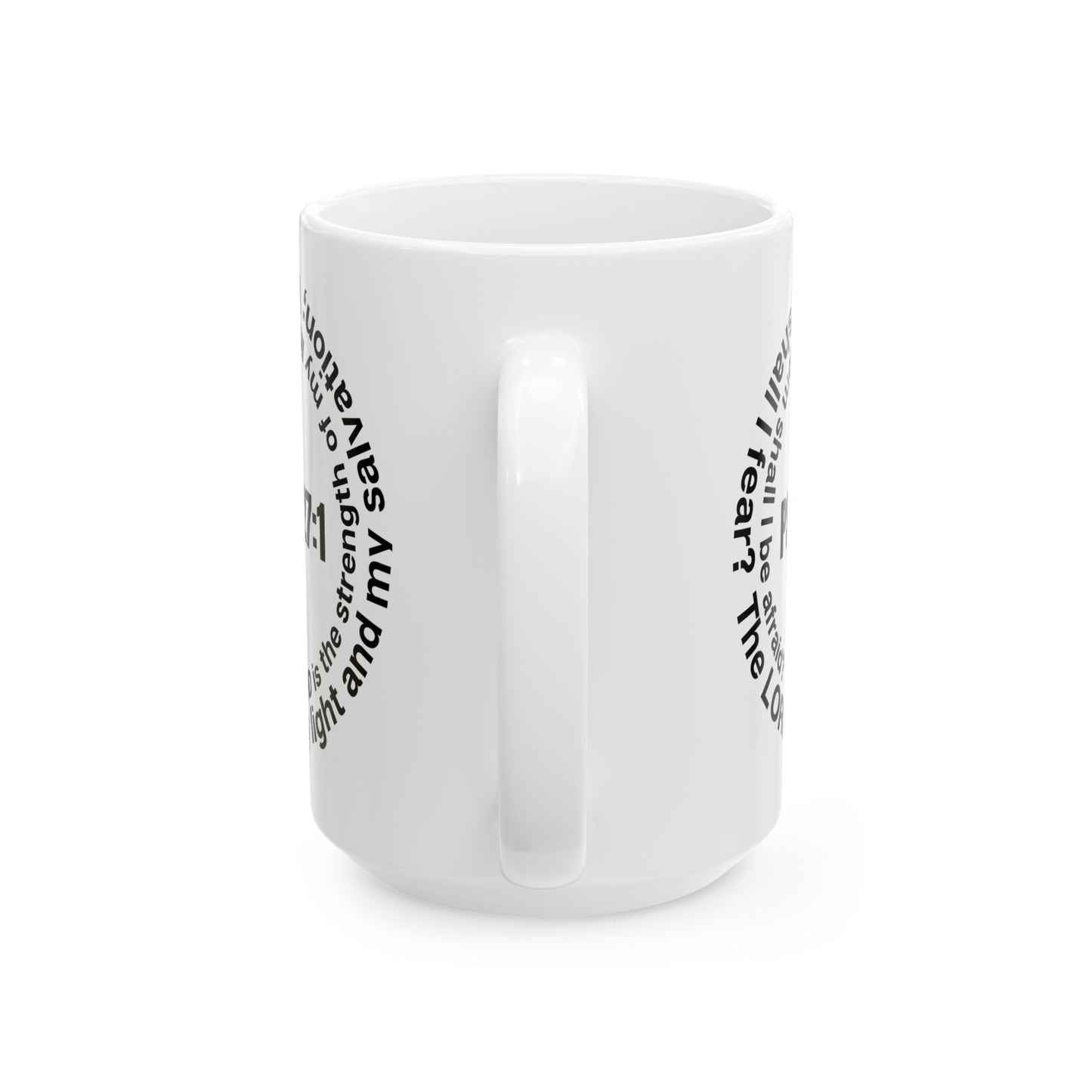 Psalm 27:1 Ceramic Mug – Inspirational Scripture Coffee Cup (11oz/15oz)