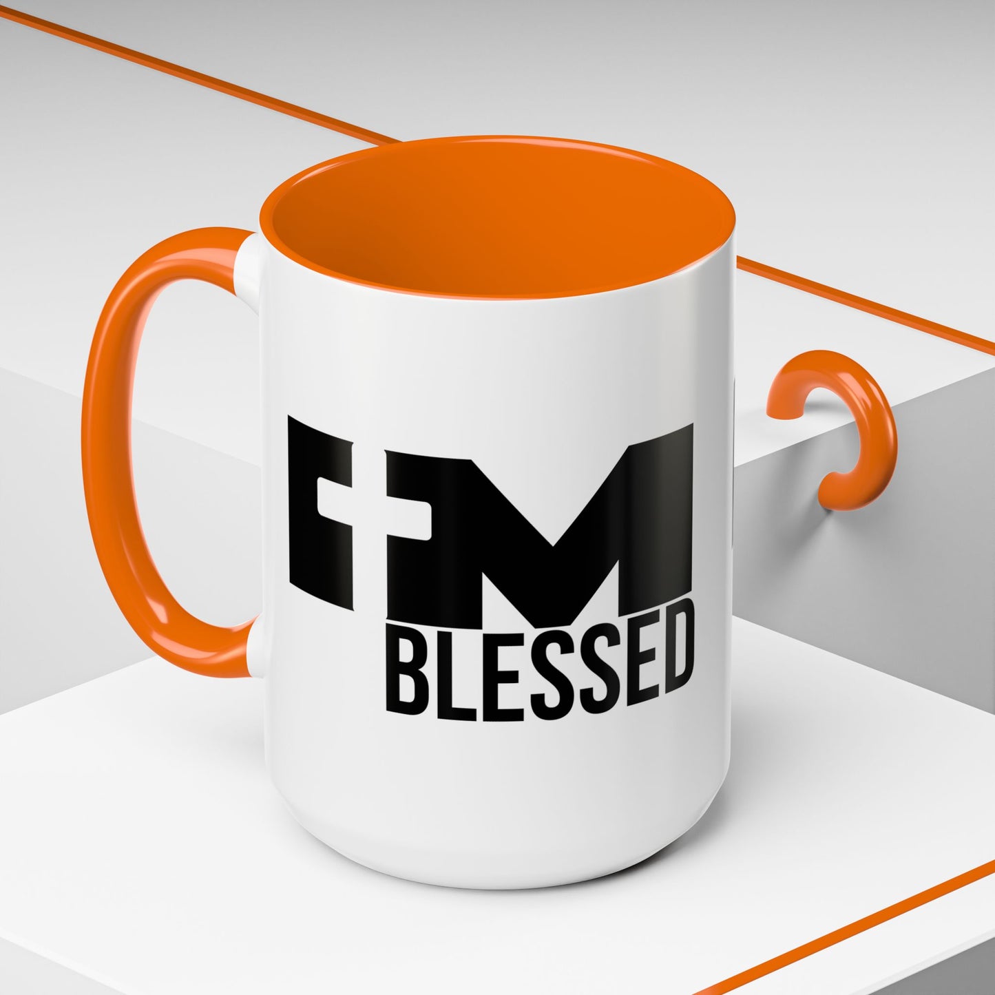 Blessed Coffee Mug – Christian Faith Accent Mug (11oz & 15oz)