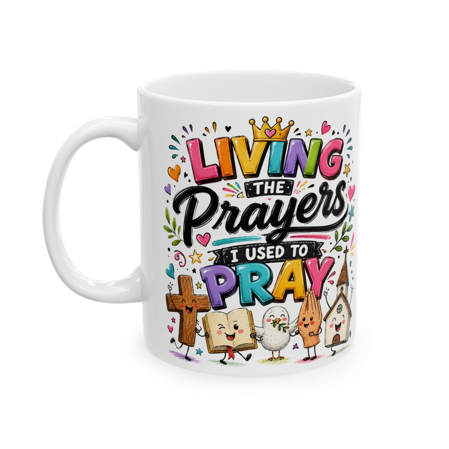 Living Prayers Pray Mug | Ceramic Coffee Tea Cup