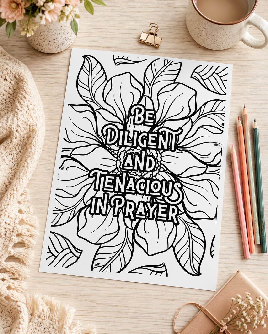 Tranquil Moments: A Christian Stress Relief Coloring Book for Adults