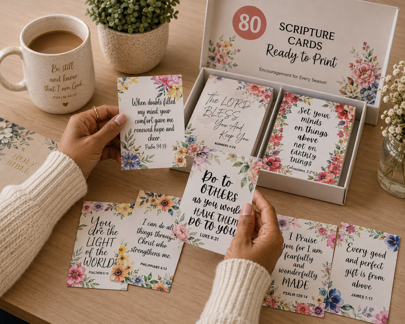 80 Printable Scripture Cards Bundle