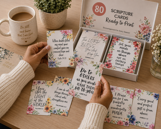 80 Printable Scripture Cards Bundle