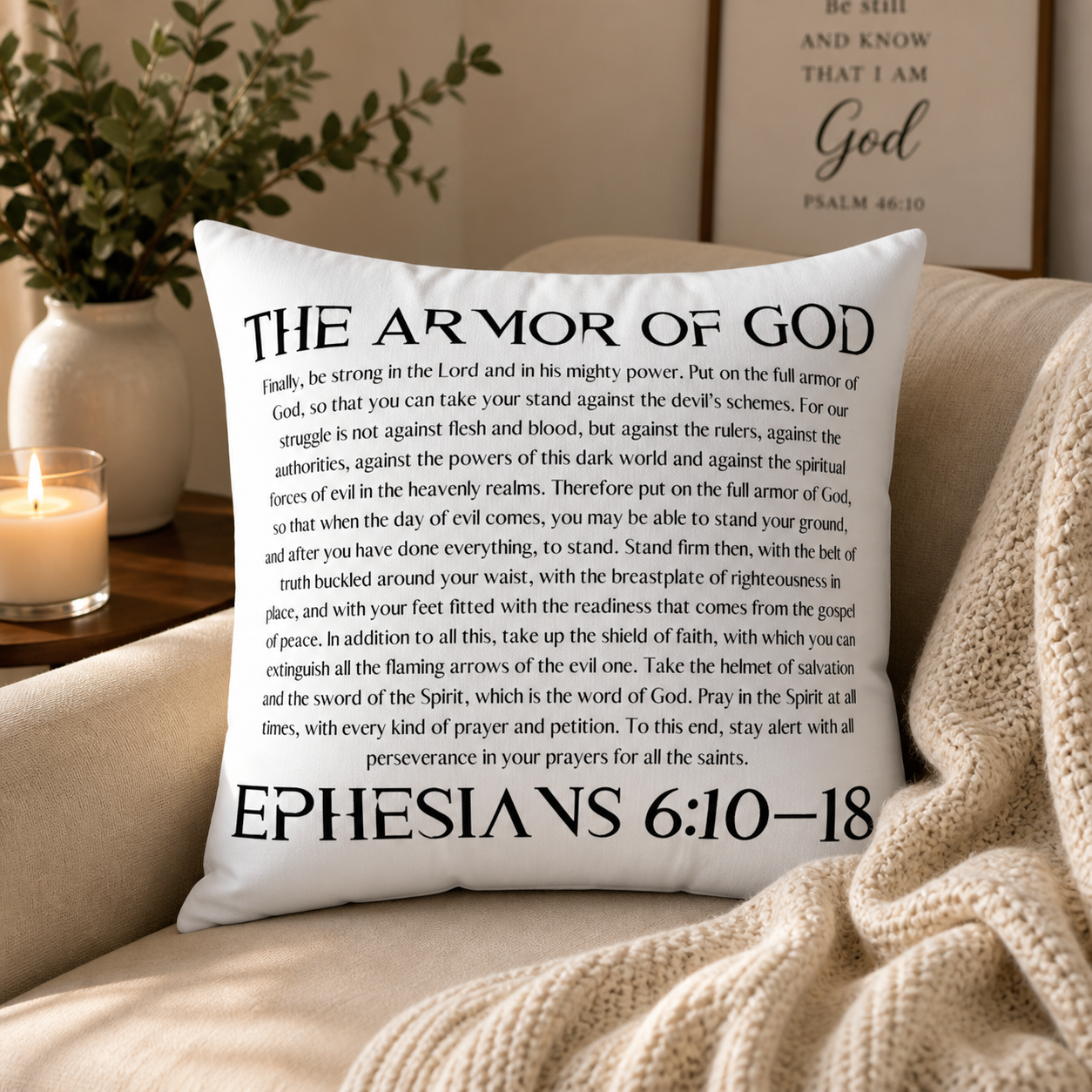 Spun Polyester Square Pillow
