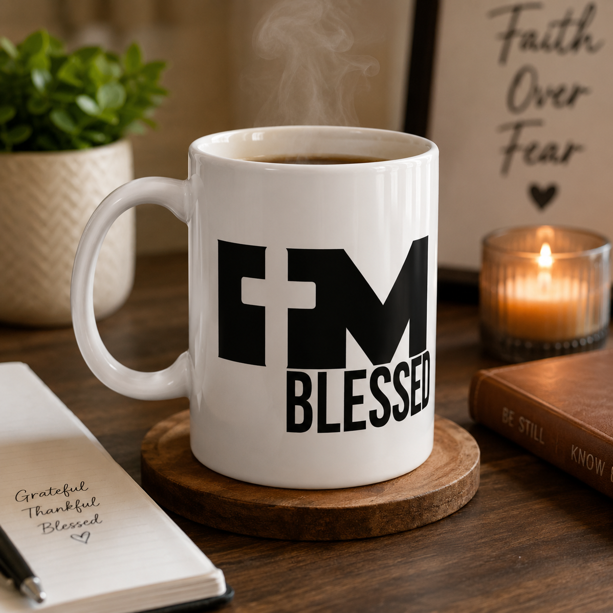 Blessed Mom Mug – Christian Faith Coffee Cup (11oz & 15oz)