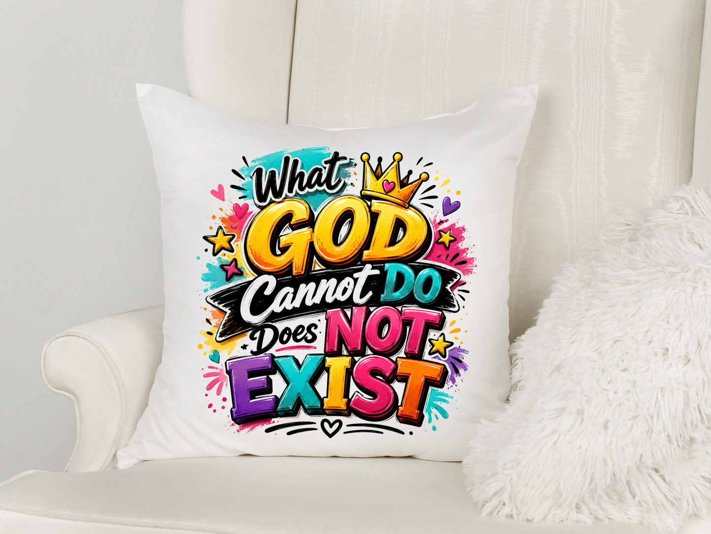 What God Cannot Do Does Not Exist Sublimation | Christian Shirt PNG | Bible Verse Design | Instant Download | Transparent PNG