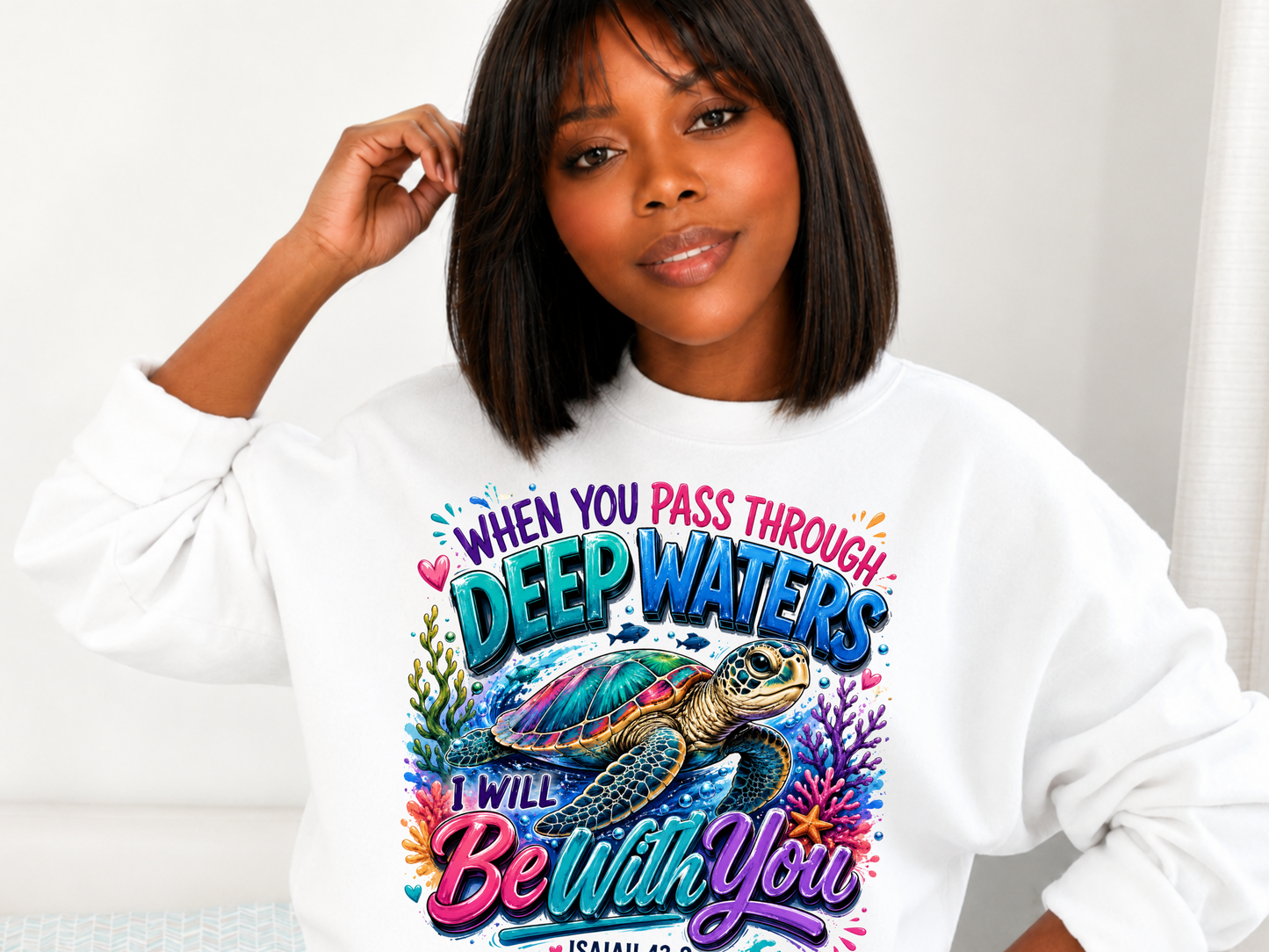 Christian Sublimation Design | Bible Verse PNG | Christian Shirt Design | DTF Transfer | 300 DPI Instant Download