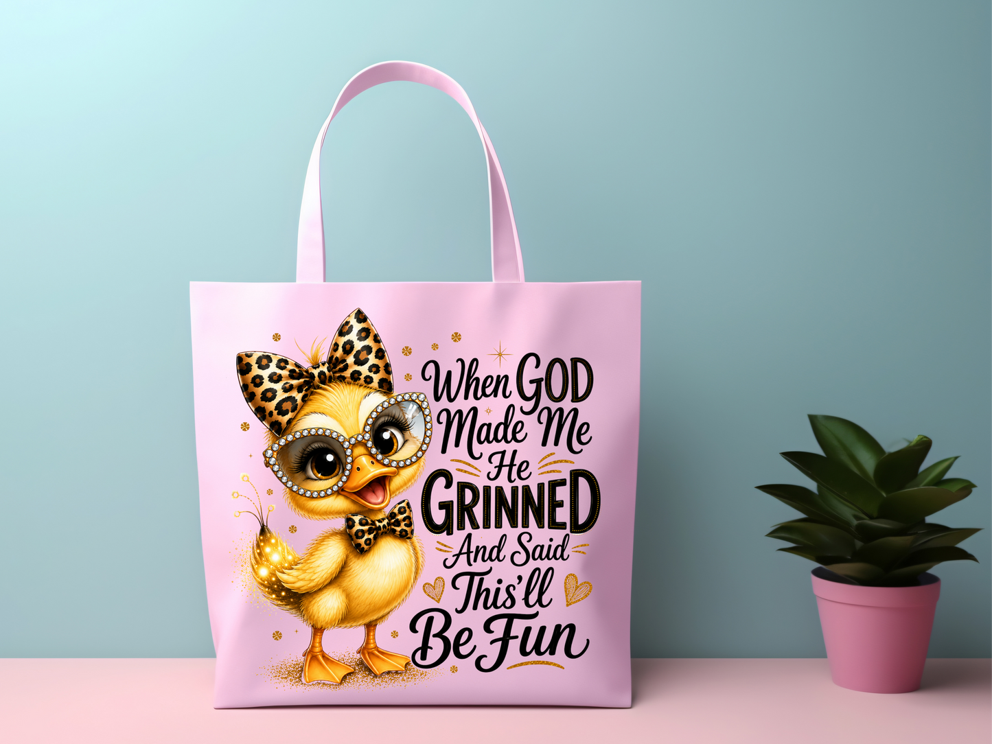 When God Made me He Grinned And Said This Will Be Fun Christian Shirt Design Sublimation Clipart