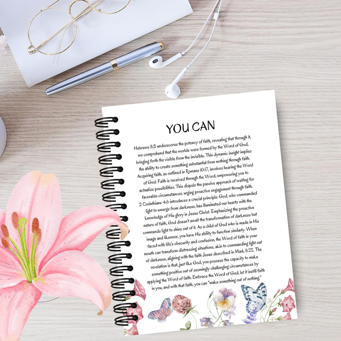 Daily Prayer Journal, Bible Study Gratitude Planner Devotional Faith-Based